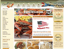 Tablet Screenshot of crabplace.com